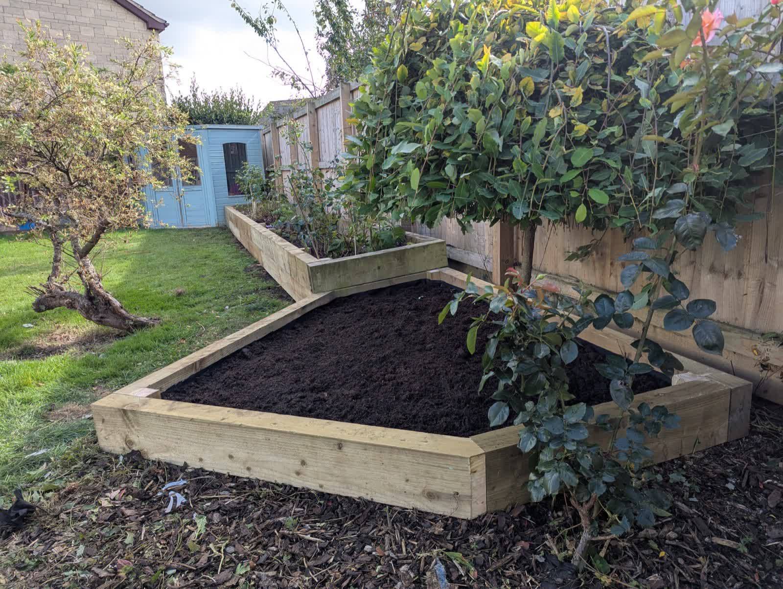 Raised Sleeper Planter Rebuild